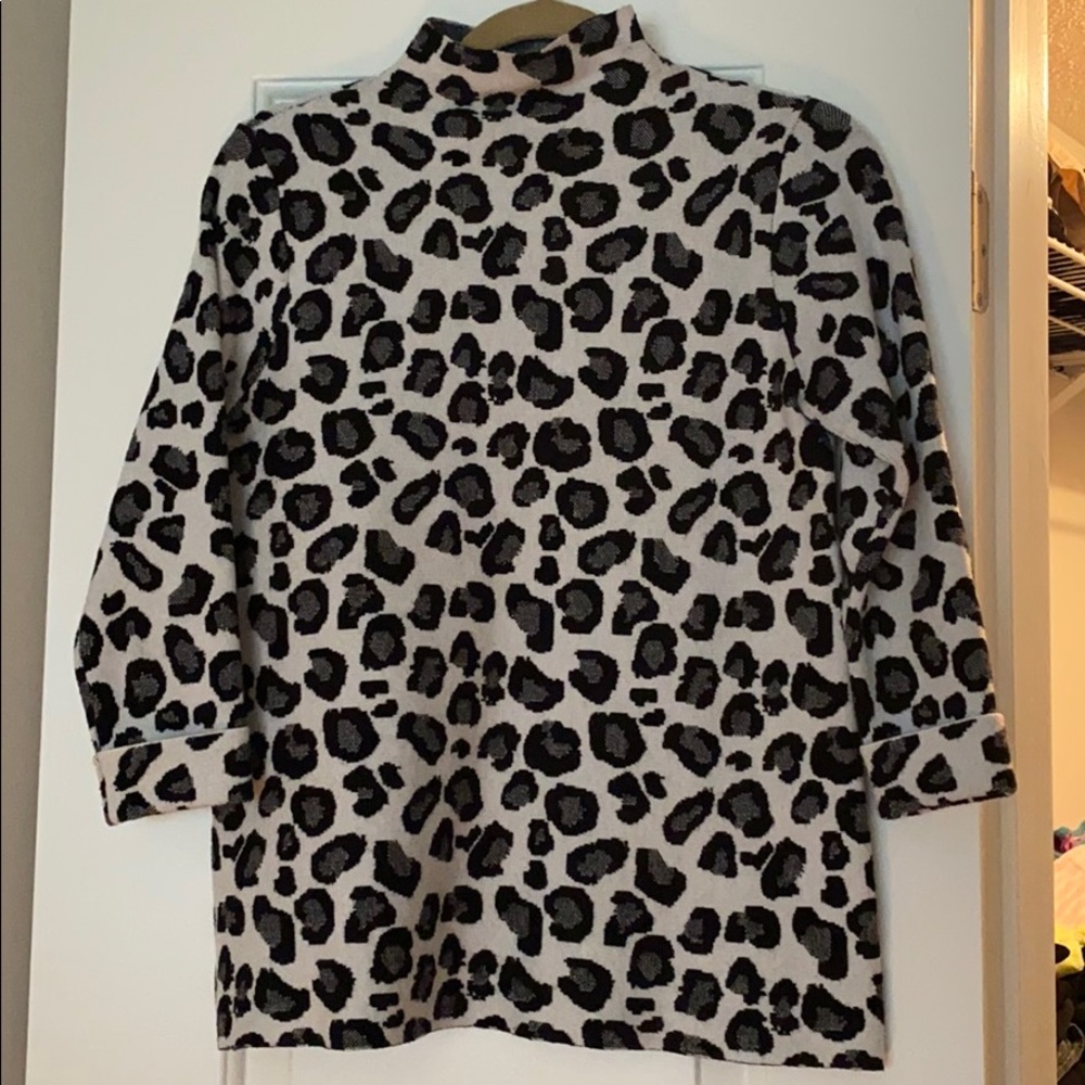 Tahari Animal Print Sweater - Runs Small